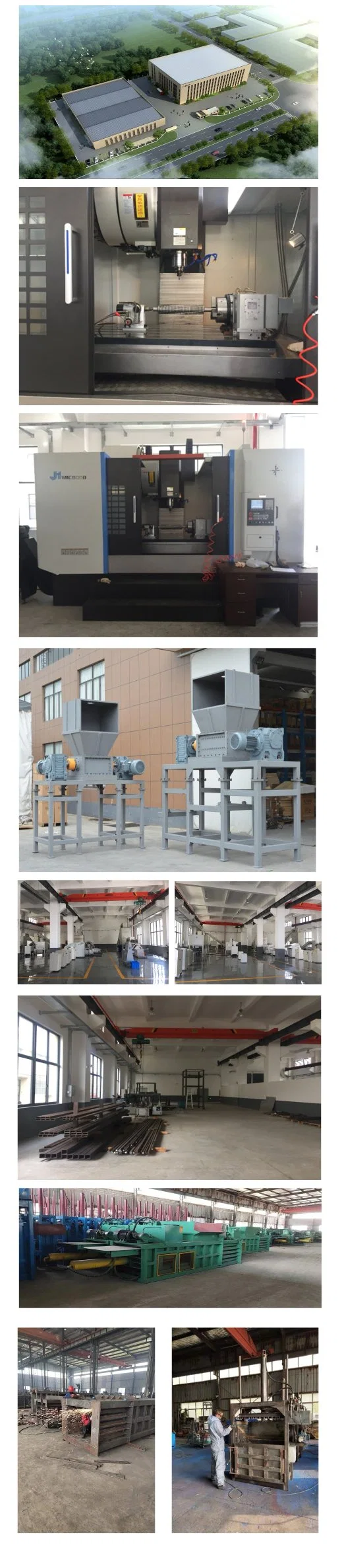 Two Shaft Cardboard Waste Rubber Shredder Medium Duty Recycling Machine