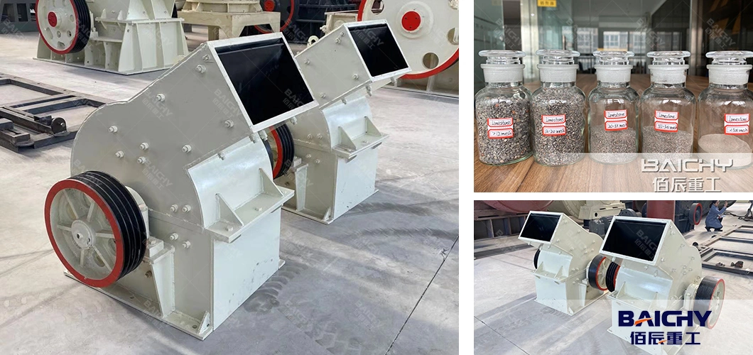 Small Limestone Rock Stone Crushing Machine, Mobile Granite Glass Rock Crasher, Coal Limestone Glass Clay Gold Hammer Crusher